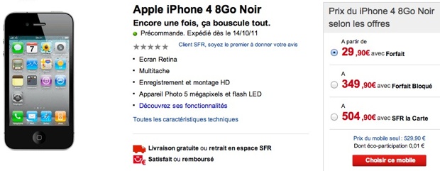iPhone 4 SFR