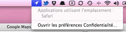 géolocalisation OS X Lion