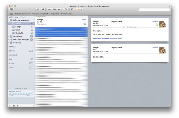 Mail OS X Lion