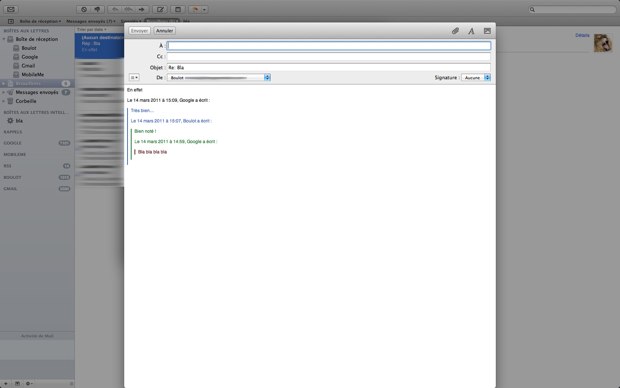 OS X Lion mail plein écran