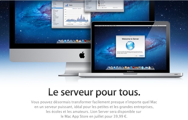 OS X Lion Server - le serveur pour tous