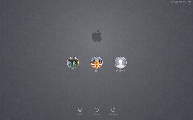 Mac OS X Lion DP4 écran accueil