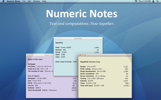 Numeric Notes